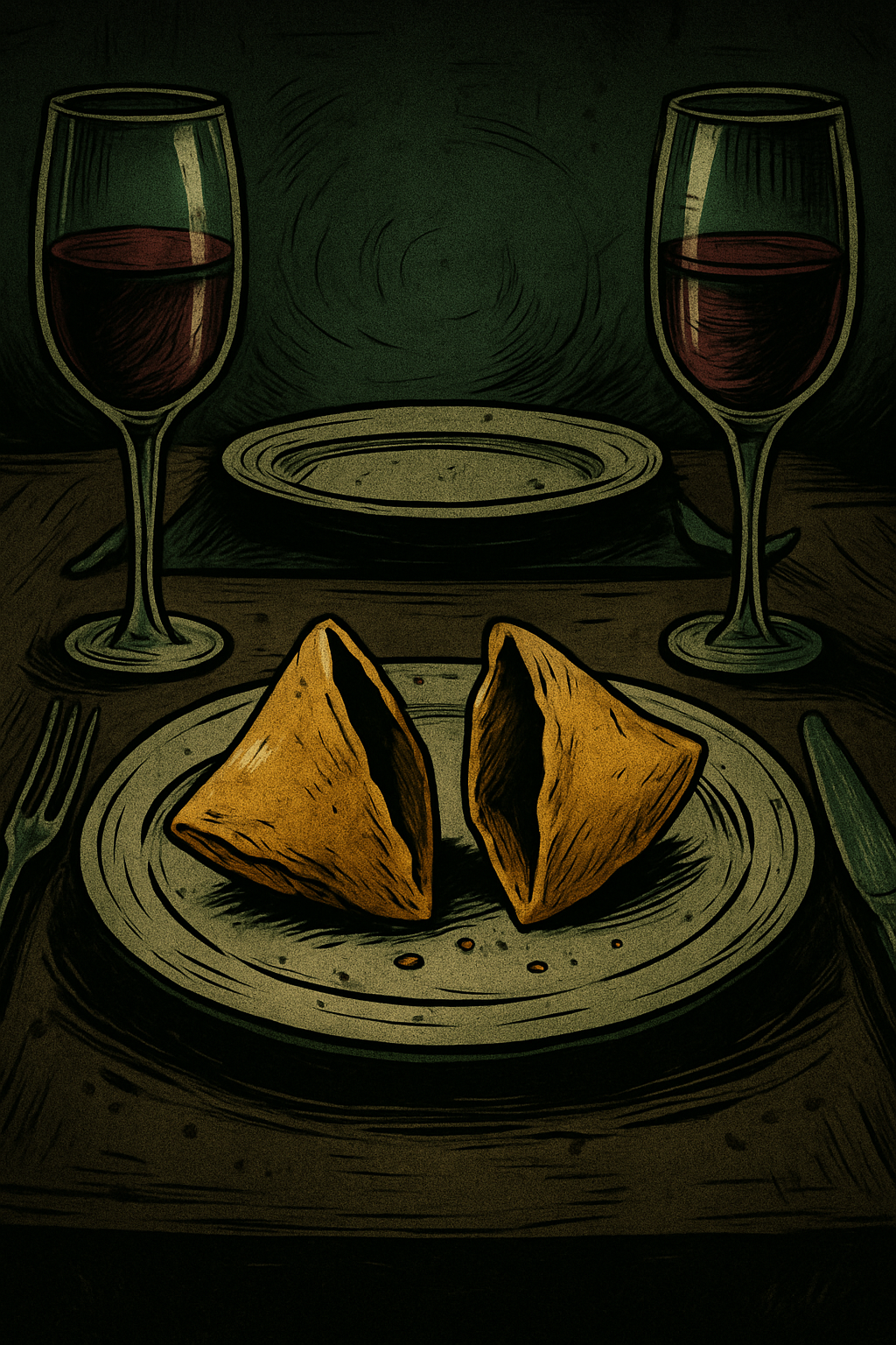 Broken fortune cookie